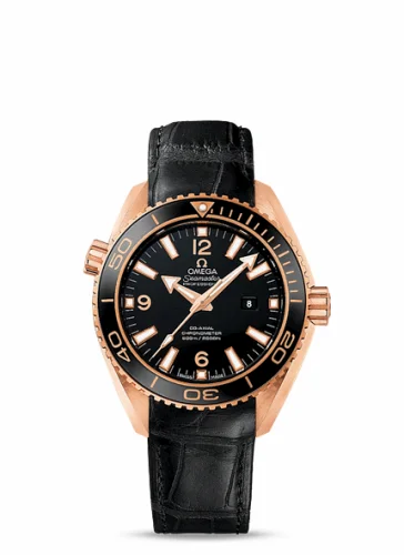 Omega Seamaster Planet Ocean 600M Co-Axial 37.5 Red Gold / Black / Alligator 232.63.38.20.01.001 (23263382001001)